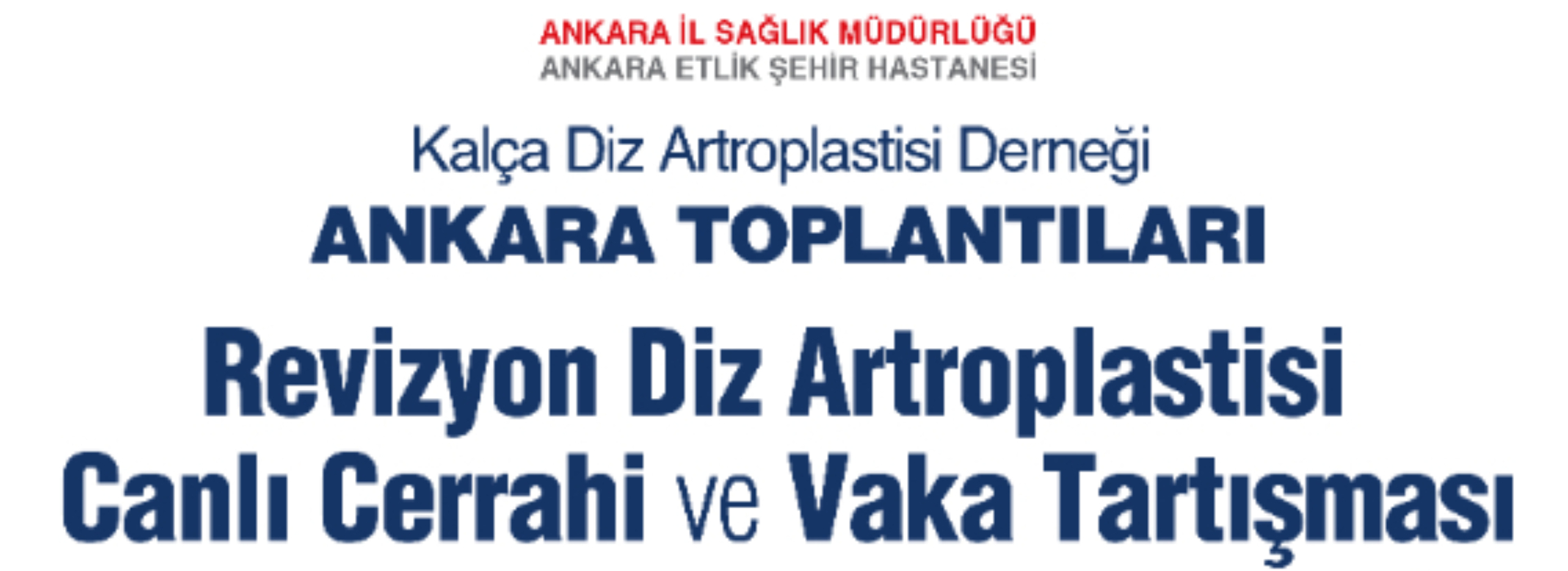 Revizyon Diz Artroplastisi Canlı Cerrahi ve Vaka Tartışması Toplantısı, Ankara