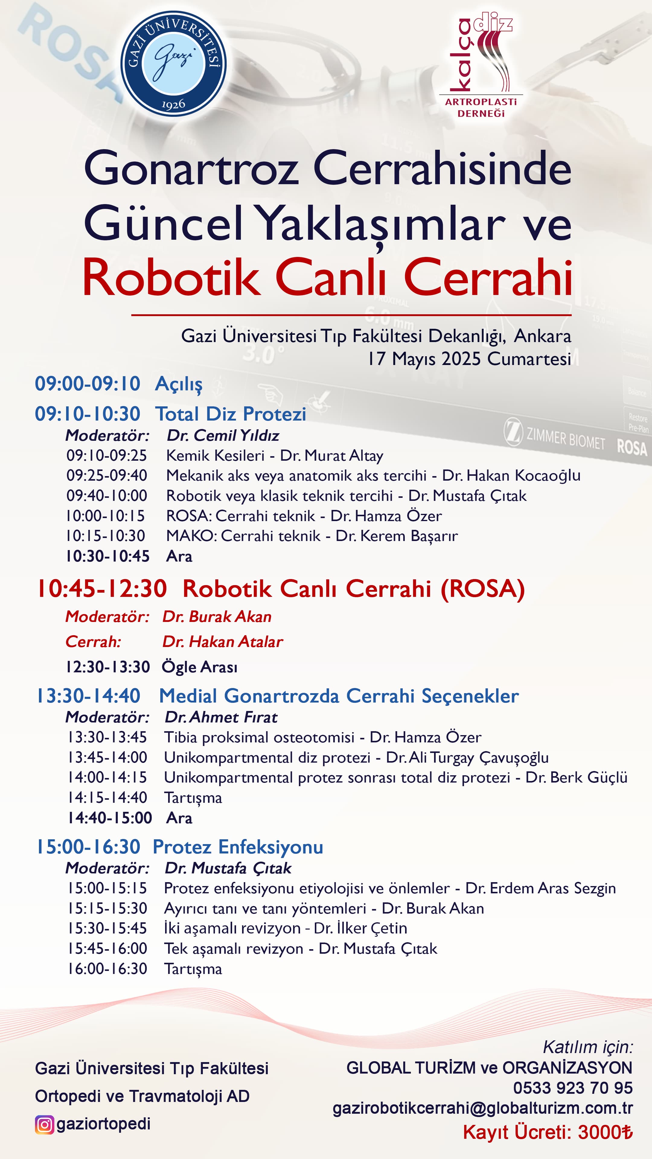 Gazi Üniversitesi Tıp Fakültesi – Robotik Canlı Cerrahi , Ankara