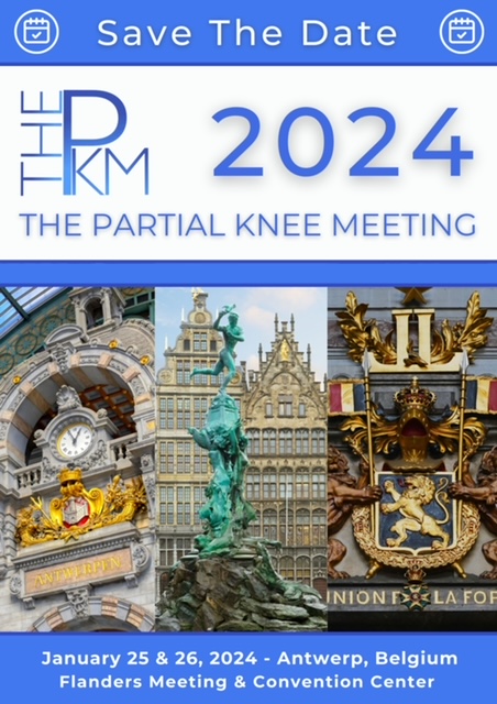 THE Partial Knee Meeting 2024, Antwerp Belgium